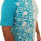 SH0005 - White & Sky Blue Batik Shirt | Ceylon Batik | Hand Made | Men's Collection | Cotton Shirt | Summer Wear
