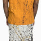 SH0014 - Classic Yellow Shirt & Sarong kit with Batik designed Sun | Ceylon Batik | Hand Made | Men's Collection | Cotton Shirt | Summer Wear | Party Wear |