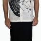 SH0002 - Black & White Batik Shirt | Ceylon Batik | Hand Made | Men's Collection | Cotton Shirt | Summer Wear