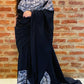 Graceful Black- SC0005 Ceylon Batik | Hand Made Saree | Exclusive Designer Wear