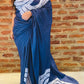 Raven Blue - SC0002 Ceylon Batik | Hand Made Saree | Exclusive Designer Wear