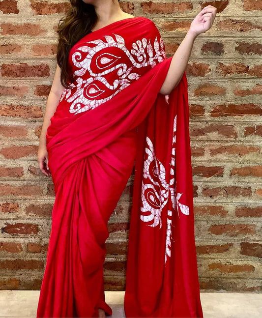 Lavish Dream - SC0001 Ceylon Batik | Hand Made Saree | Exclusive Designer Wear